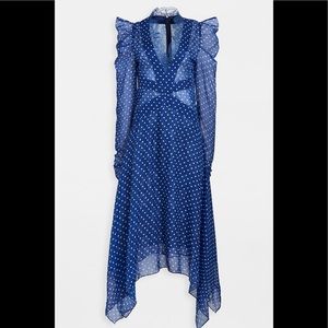 Opt Keo polka dot floral lace dress cocktail party